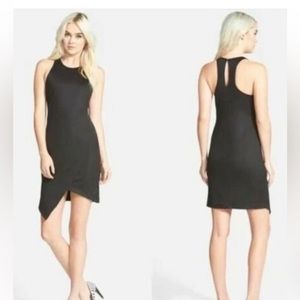 Leith asymmetrical little black dress